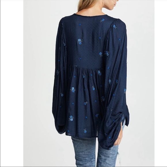 NWT Free People Kiss From A Rose Embroidered Tunic - Picture 4 of 4